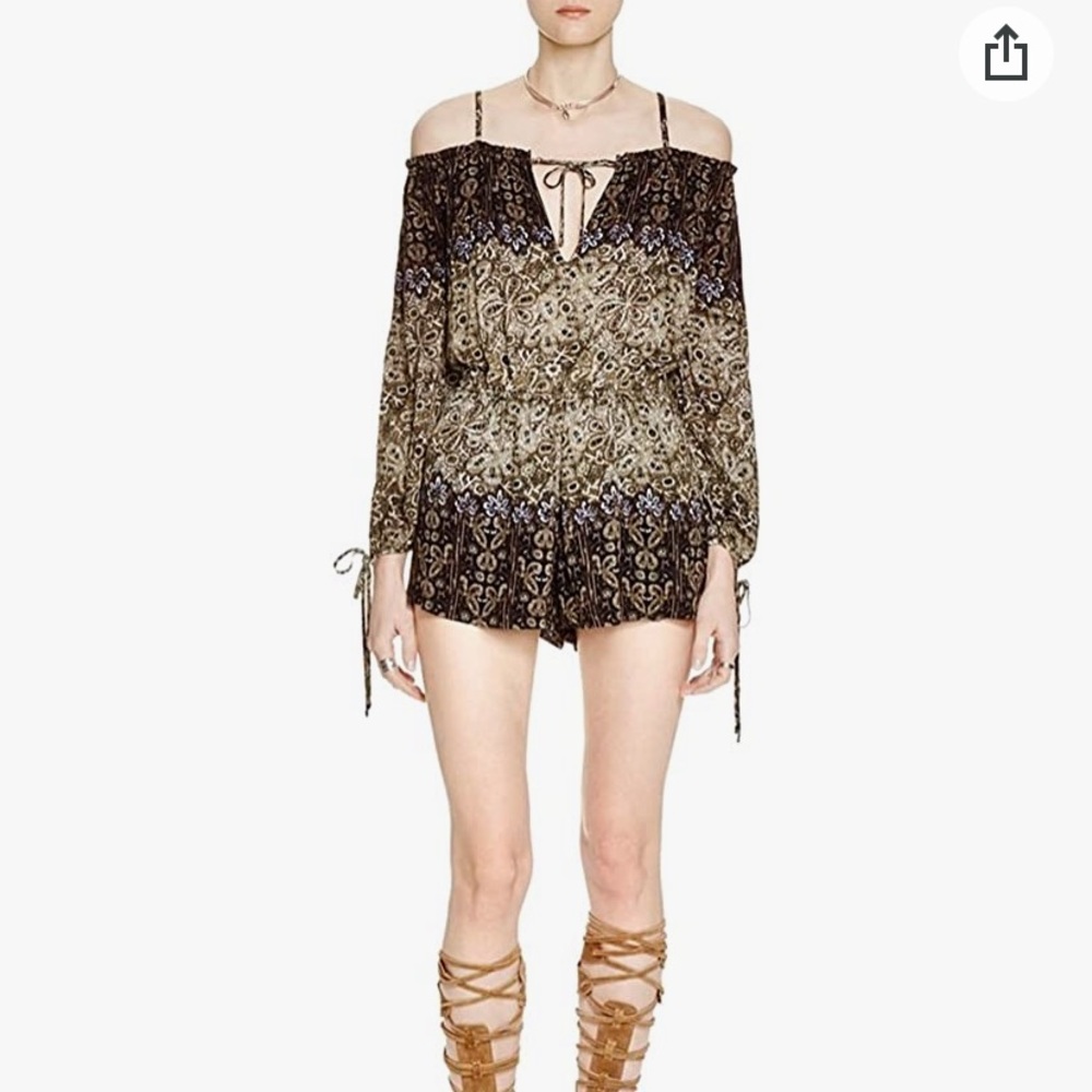 Free people Off the shoulder romper